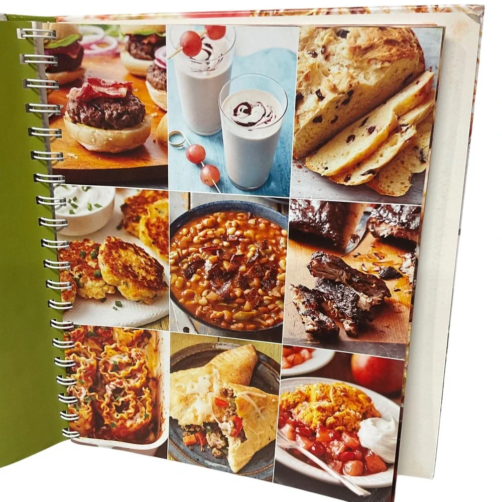 Family Circle Hometown Cooking Spiral Hardcover Cookbook Recipe Book One Size